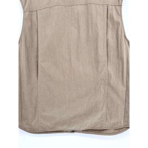 Duluth Trading Vest Mens L Beige Tan Utility Fishing Outdoor Hunting NWOT - Picture 10 of 13